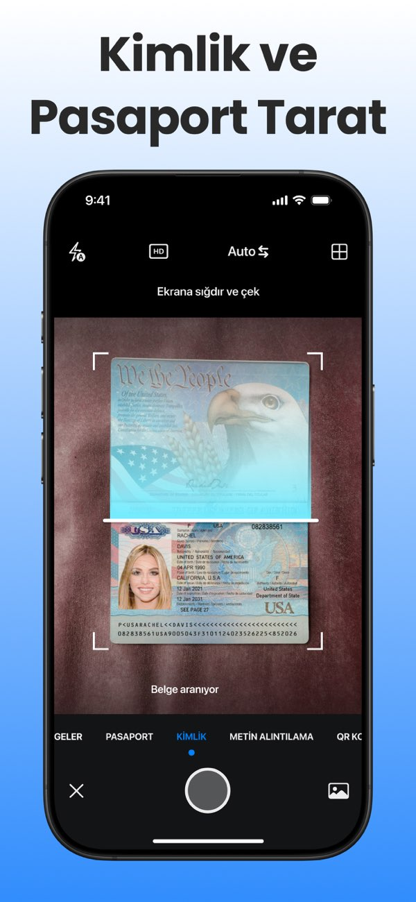 Scanner App - PDF & Belge Tara Resimleri