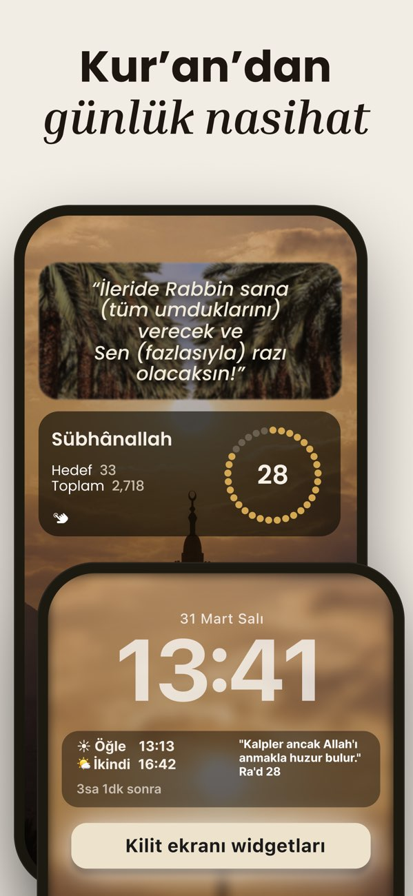 Kuran Widgets & Zikir - Nizam Resimleri