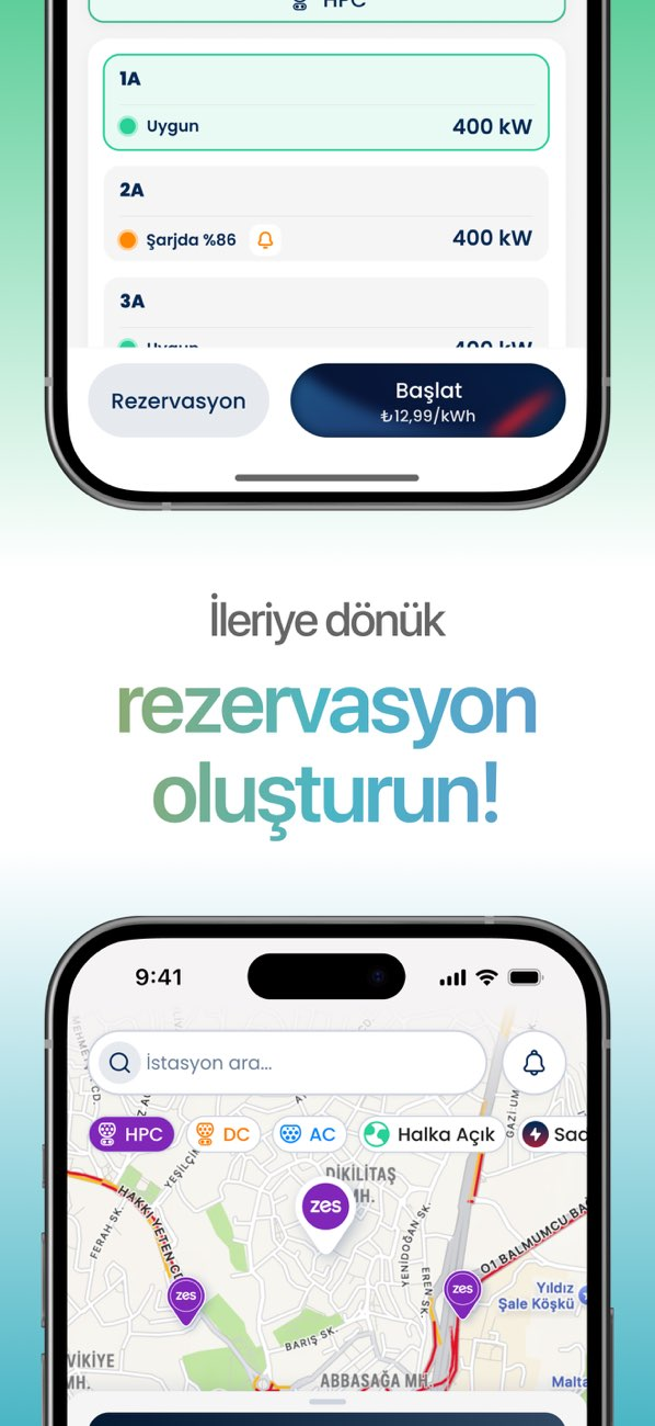 Zes - Araç Şarj İstasyon Ağı Resimleri