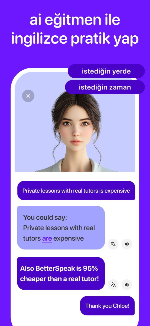BetterSpeak: AI Dil ��retmeni Resimleri