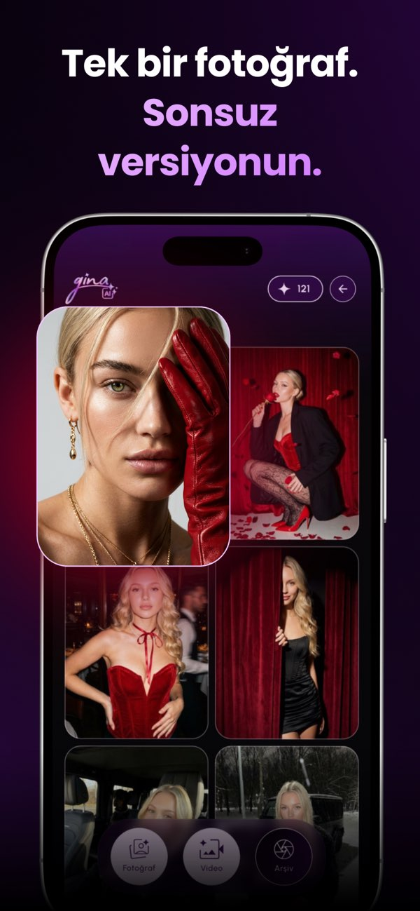 Gina AI - Foto & Video Olu�tur Resimleri