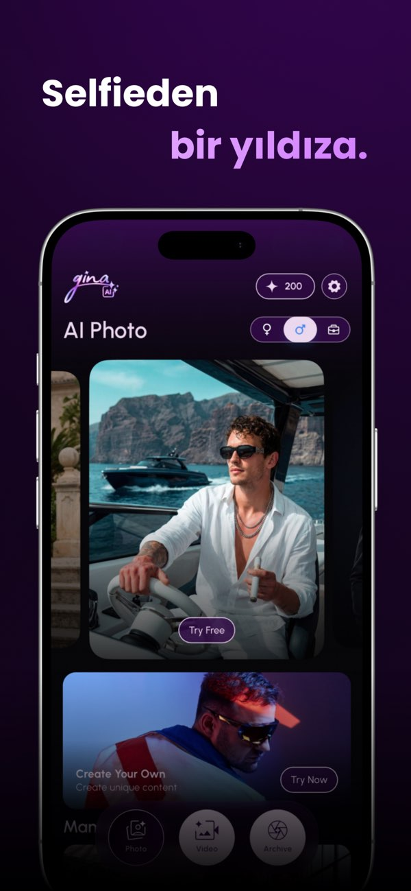 Gina AI - Foto & Video Olu�tur Resimleri
