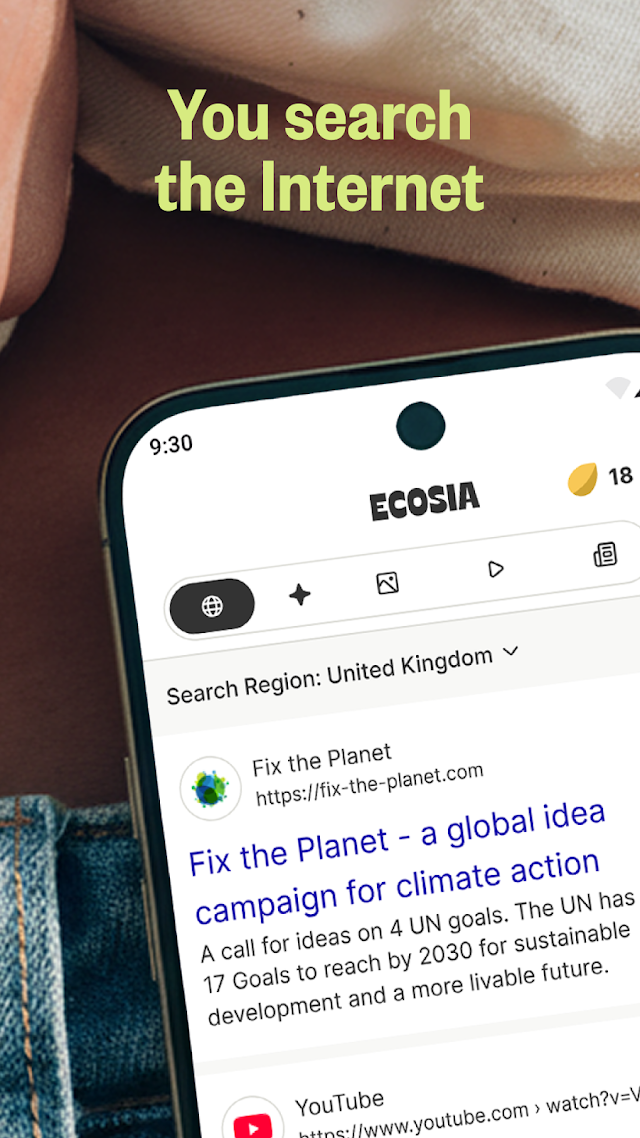 Ecosia: Search to plant trees Resimleri