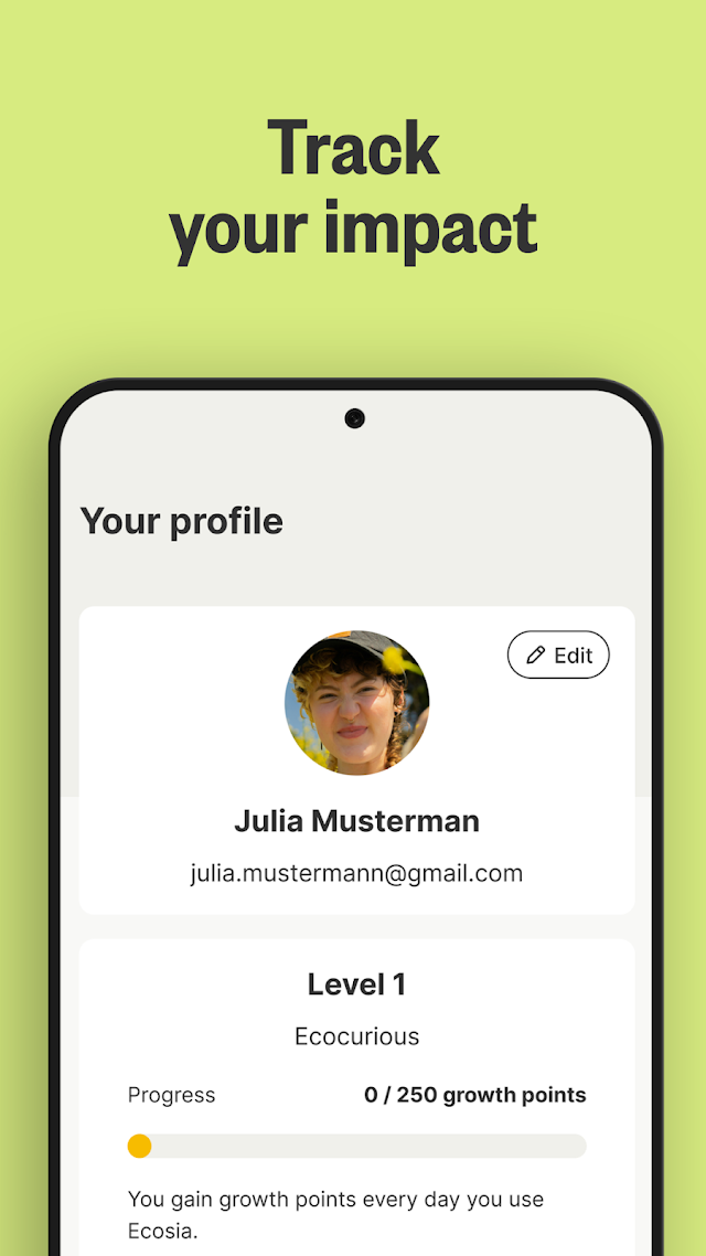 Ecosia: Search to plant trees Resimleri
