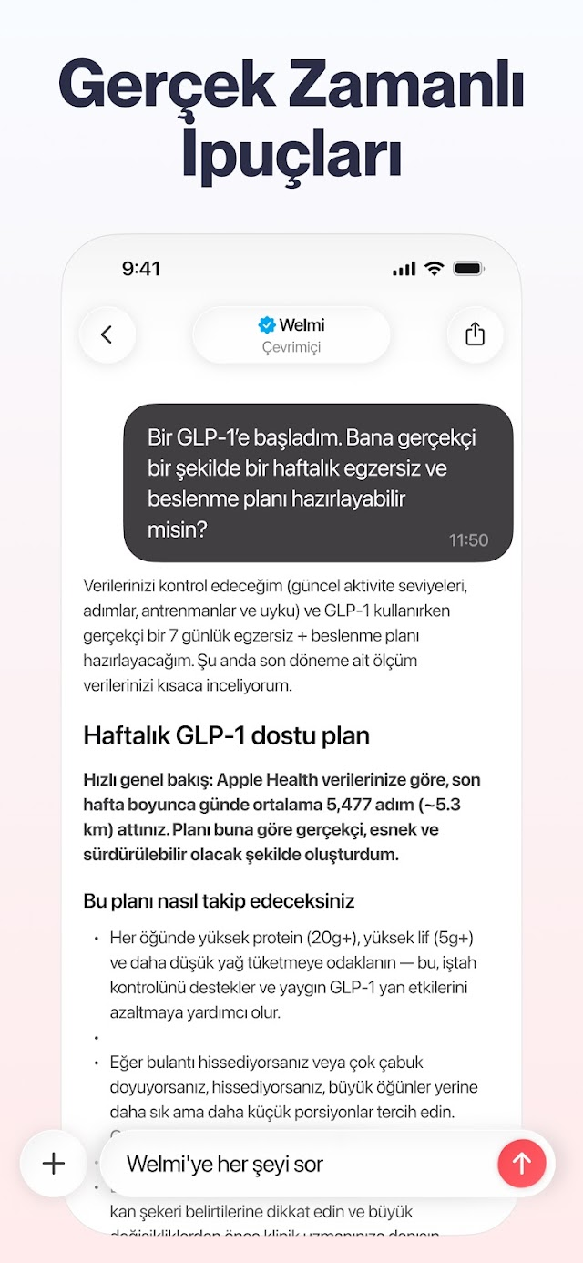 Welmi – Kalori Sayacı Resimleri