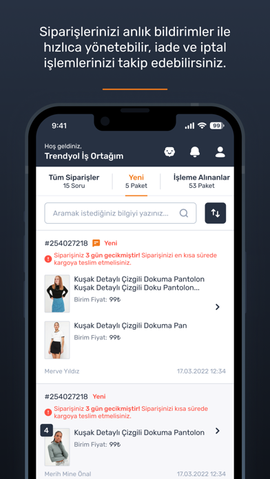 Trendyol Sat�c� Paneli Resimleri
