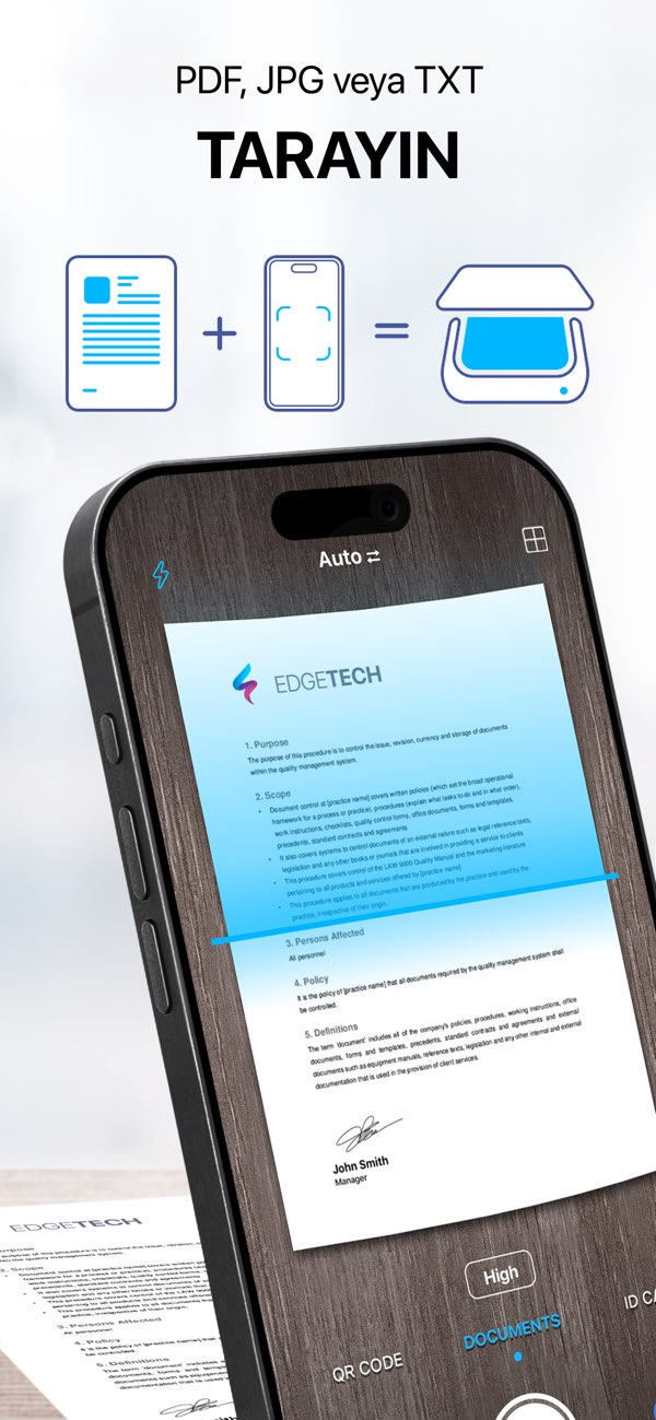 iScanner - PDF Belge Tarama Resimleri