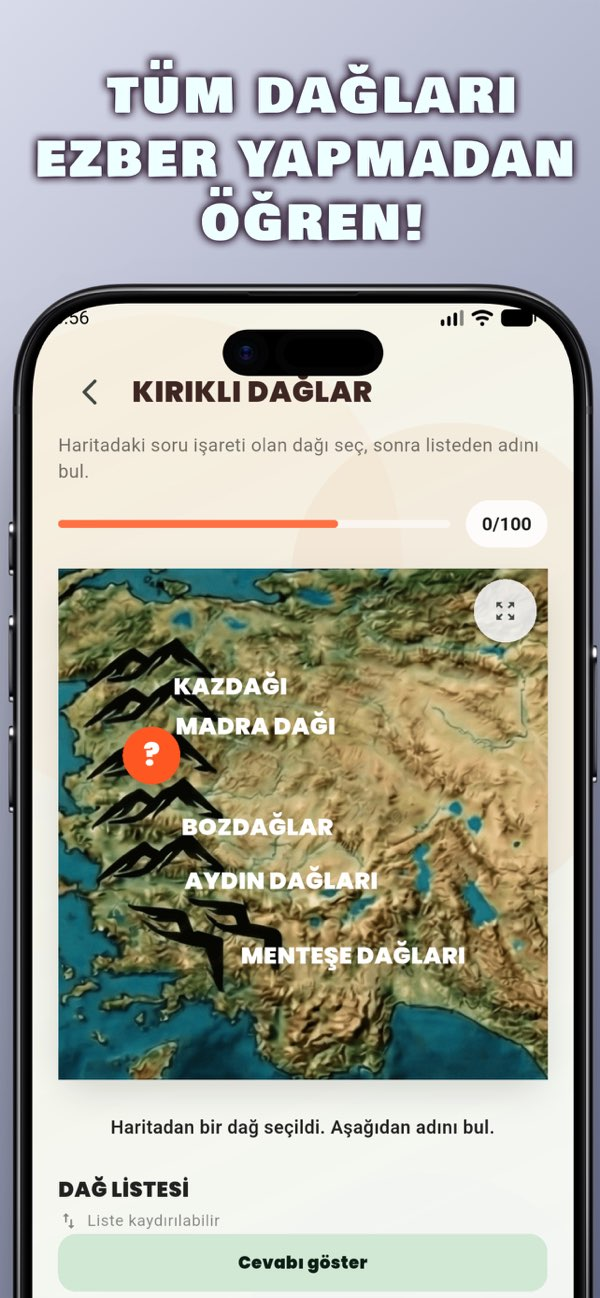 KPSS Coğrafya Harita 2026 Resimleri