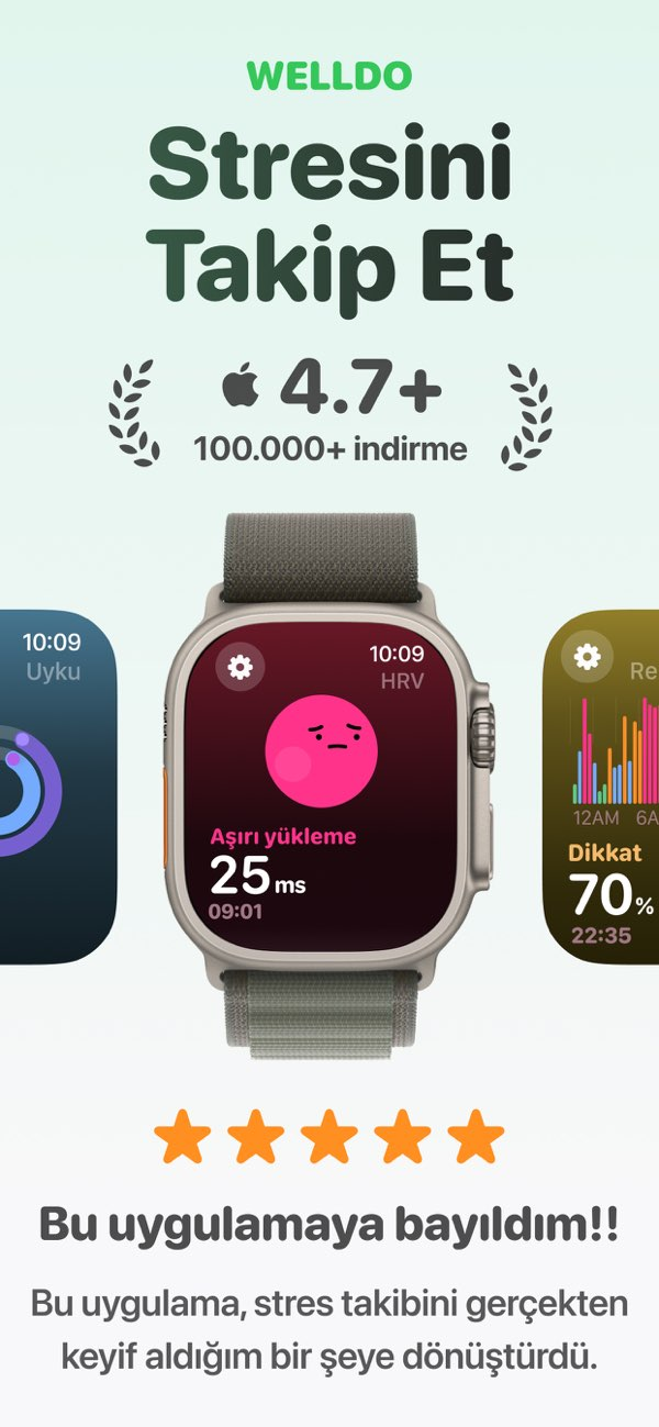 Welldo: AI Stres Takibi Resimleri