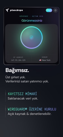 PlanckVPN: Kayıt Tutmaz, Hızlı Resimleri