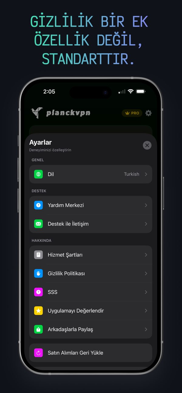 PlanckVPN: Kay�t Tutmaz, H�zl� Resimleri