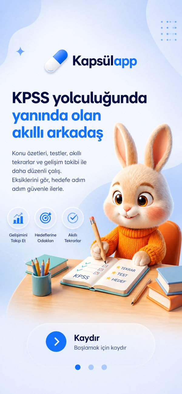 KPSS 2026 Hazırlık: Kapsül Resimleri