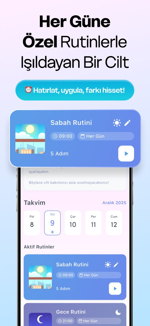 Klaris -AI Cilt Bakım Asistanı Resimleri
