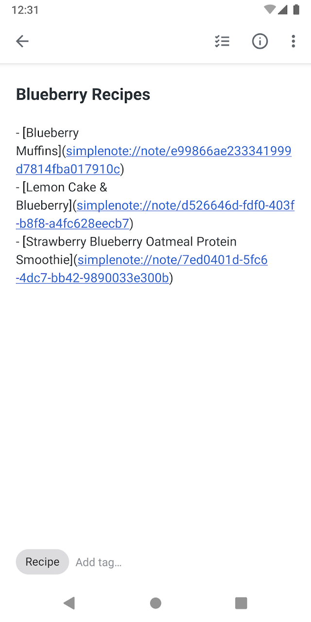 Simplenote Resimleri