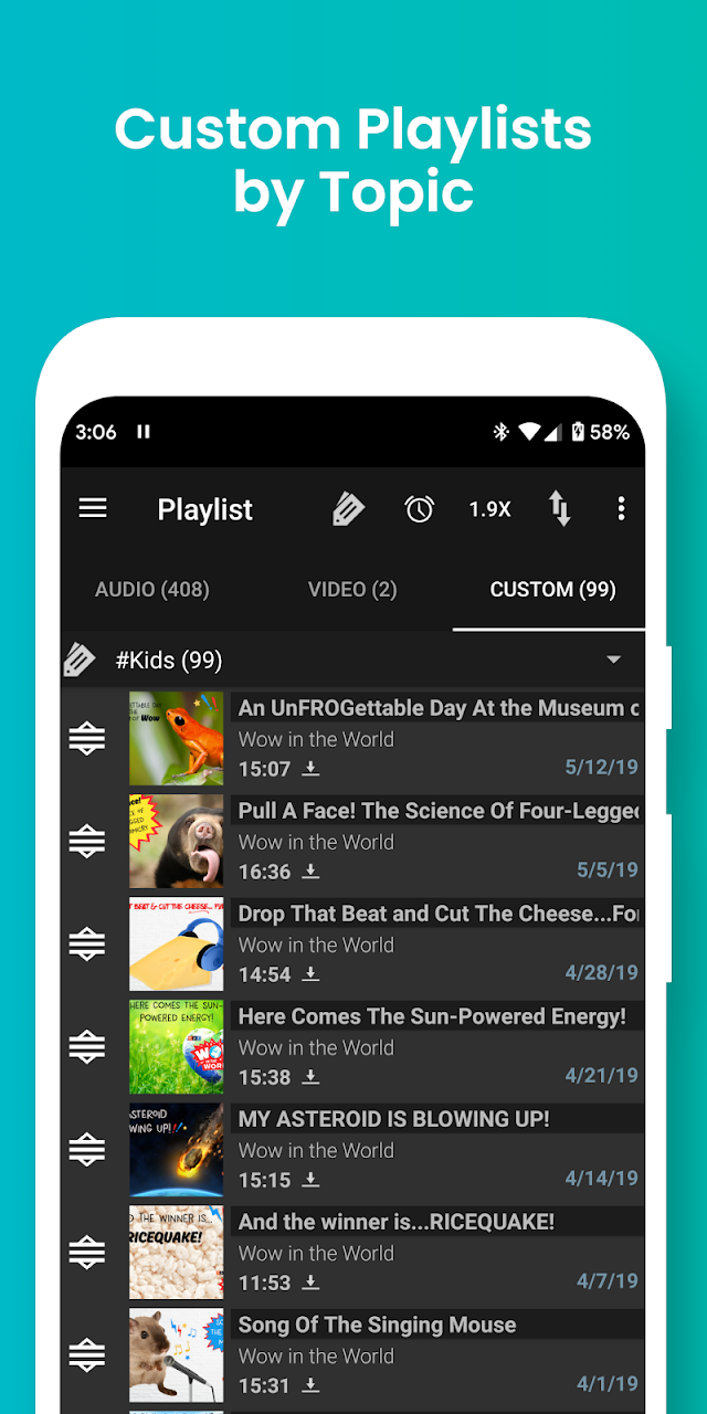 Podcast Addict: Podcast player Resimleri