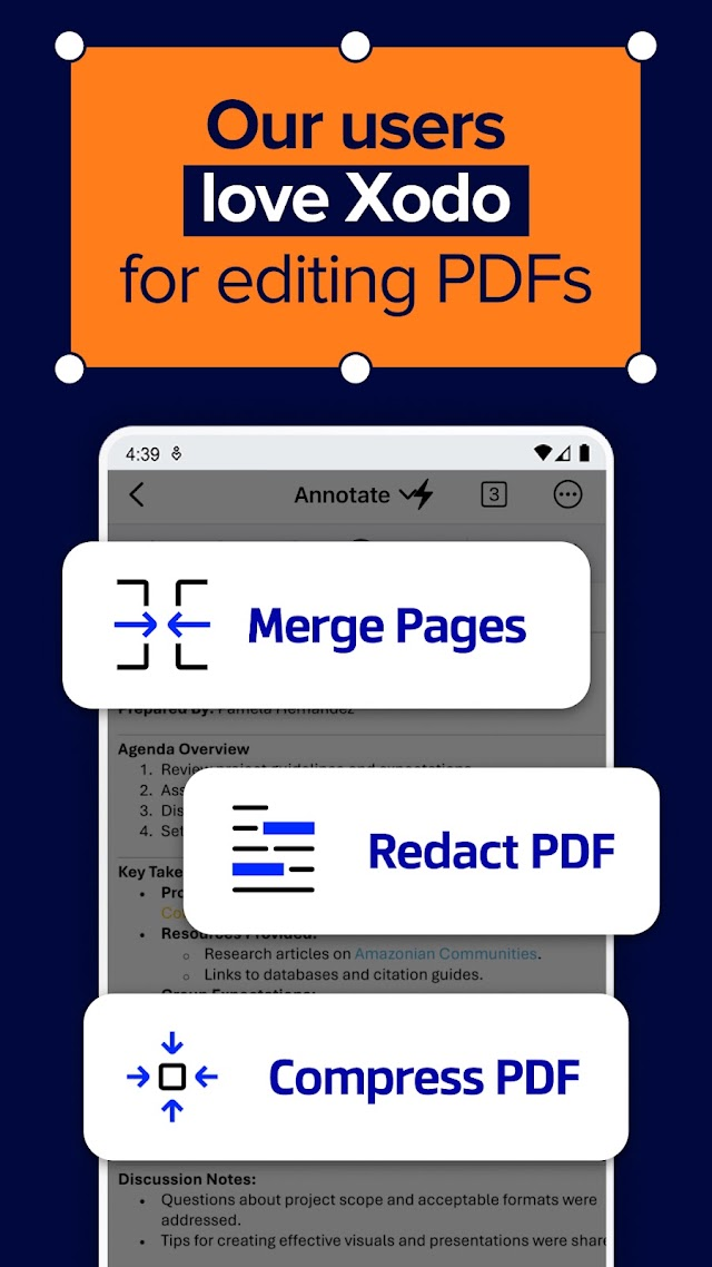 PDF Reader & Editor: Xodo Resimleri