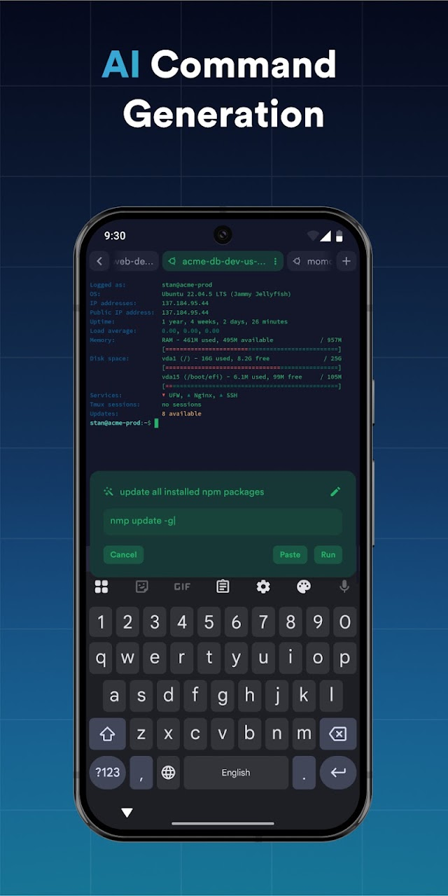 Termius - Modern SSH Client Resimleri