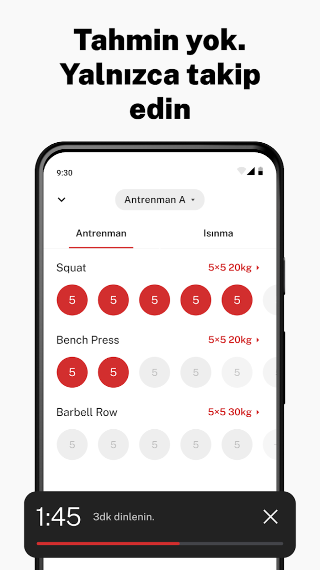 StrongLifts 5x5 Spor Egzersiz Resimleri