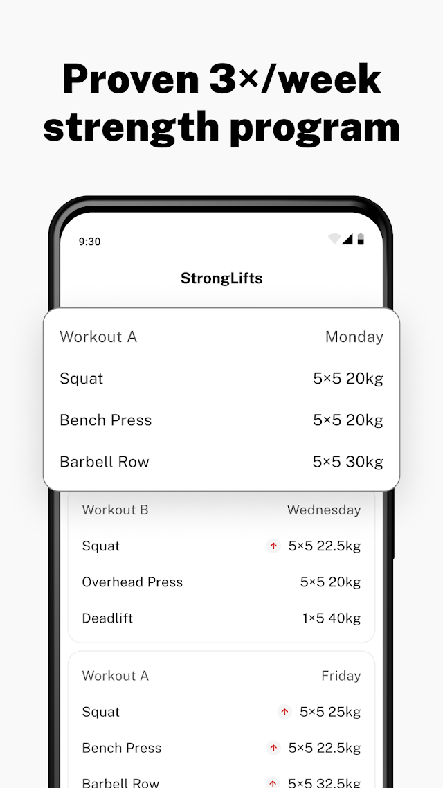 Stronglifts 5x5 Workout Resimleri