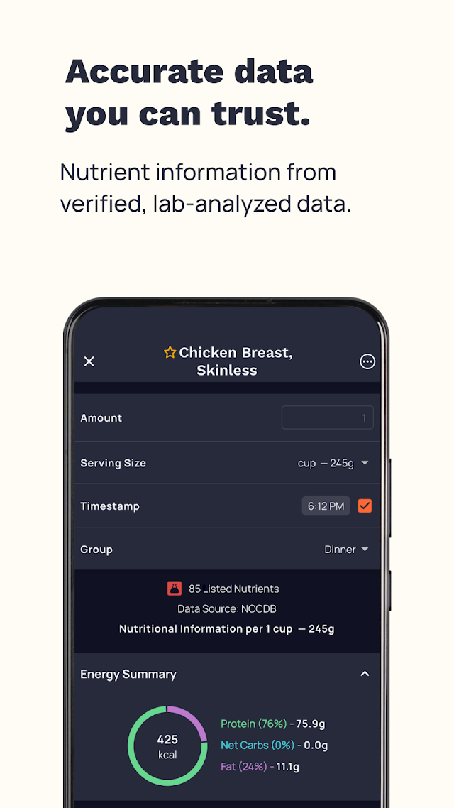 Cronometer: Calorie Counter Resimleri