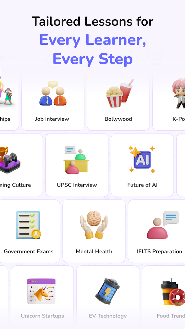 MySivi AI English Speaking App Resimleri