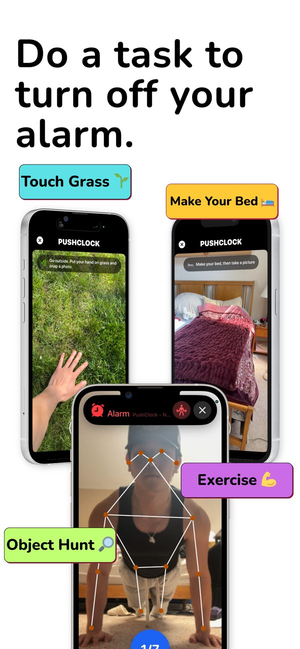 PushClock - Loud Alarm Clock Resimleri