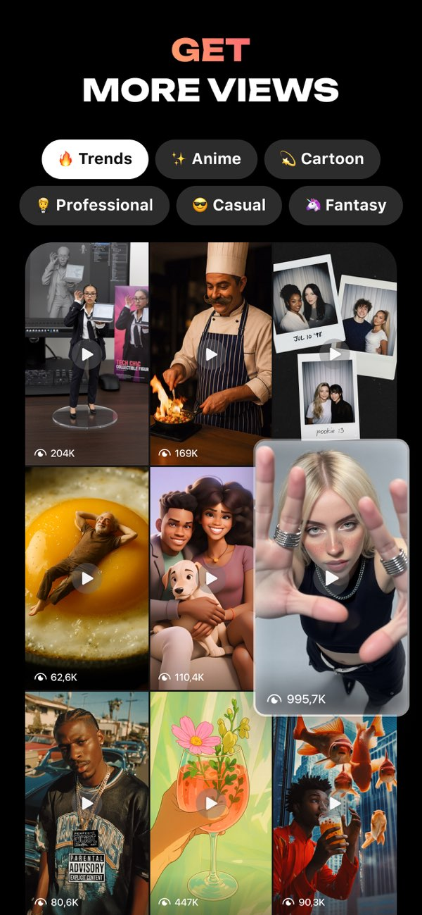 Hula AI: Trend Video Generator Resimleri