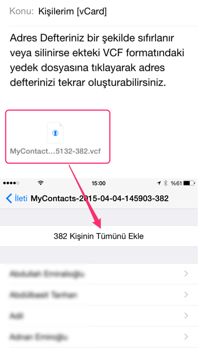 My Contacts Backup Resimleri