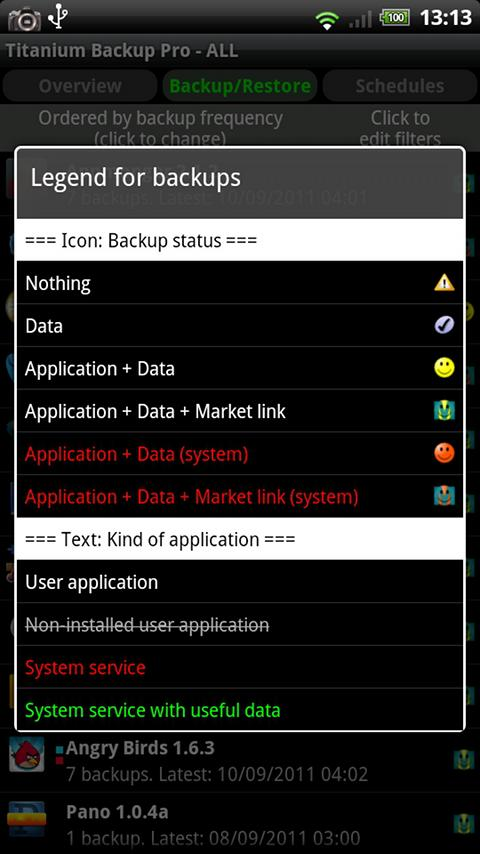 Titanium Backup (root needed) Resimleri