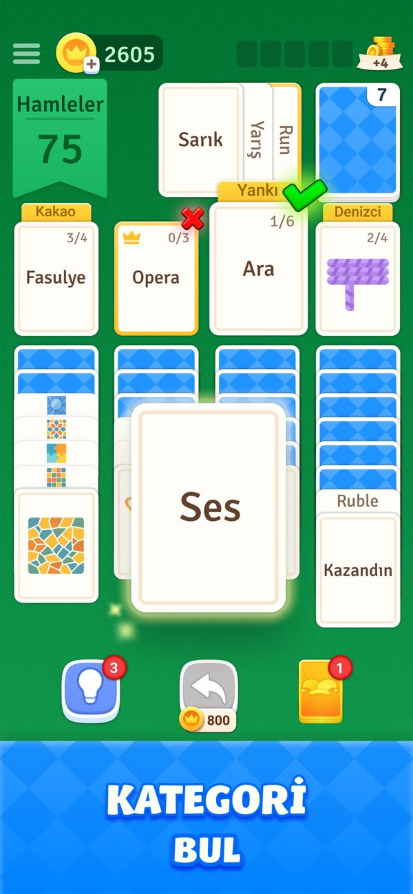 Solitaire Associations Journey Resimleri