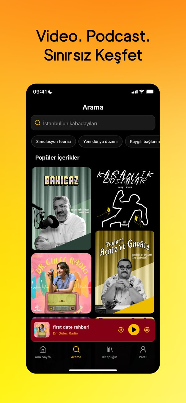 Podbee: Podcast & Video Resimleri