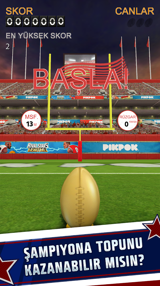 Flick Kick Field Goal Kickoff Resimleri