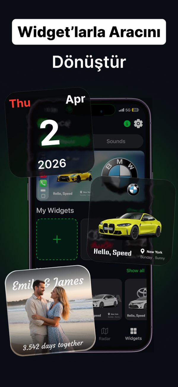 myCar: Car Widgets & Dashboard Resimleri