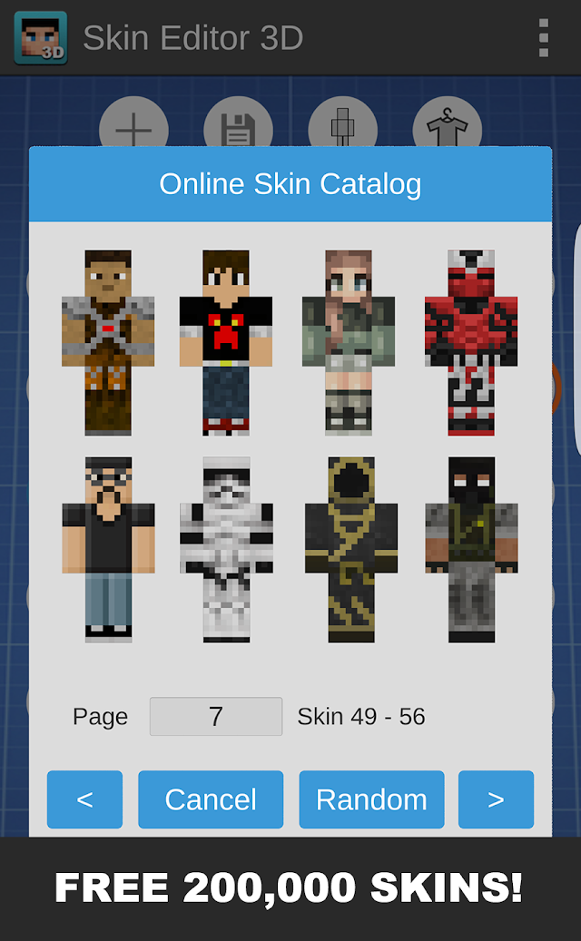 Skin Editor 3D for Minecraft Resimleri