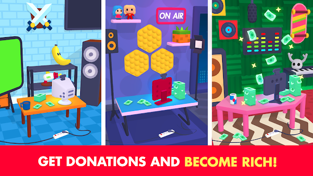Idle Streamer — Tuber game Resimleri