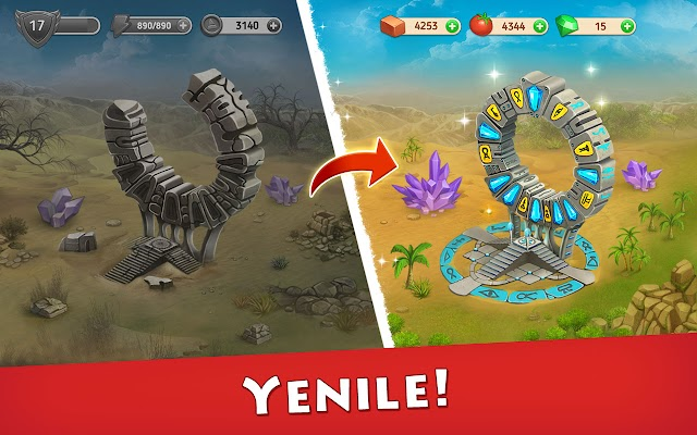 Cradle of Empires Match-3 Game Resimleri