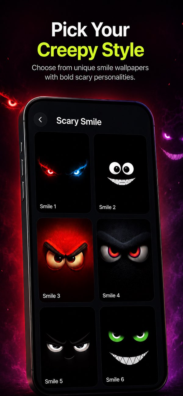 Scary Smile Live Wallpaper Resimleri