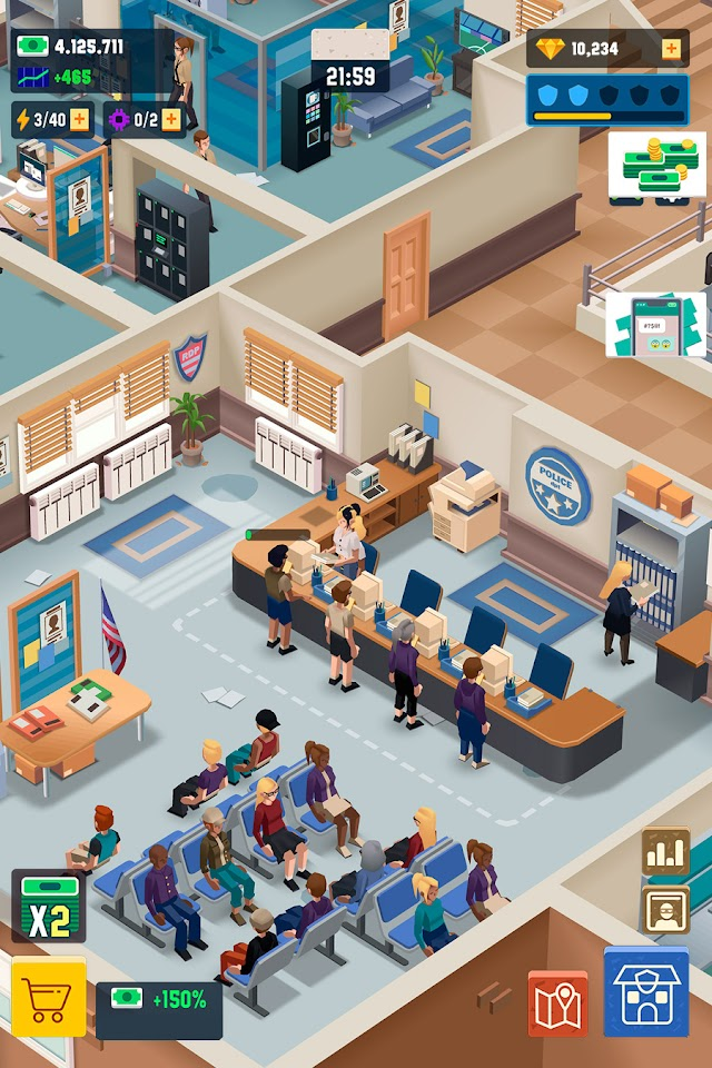 Idle Police Tycoon - Cops Game Resimleri