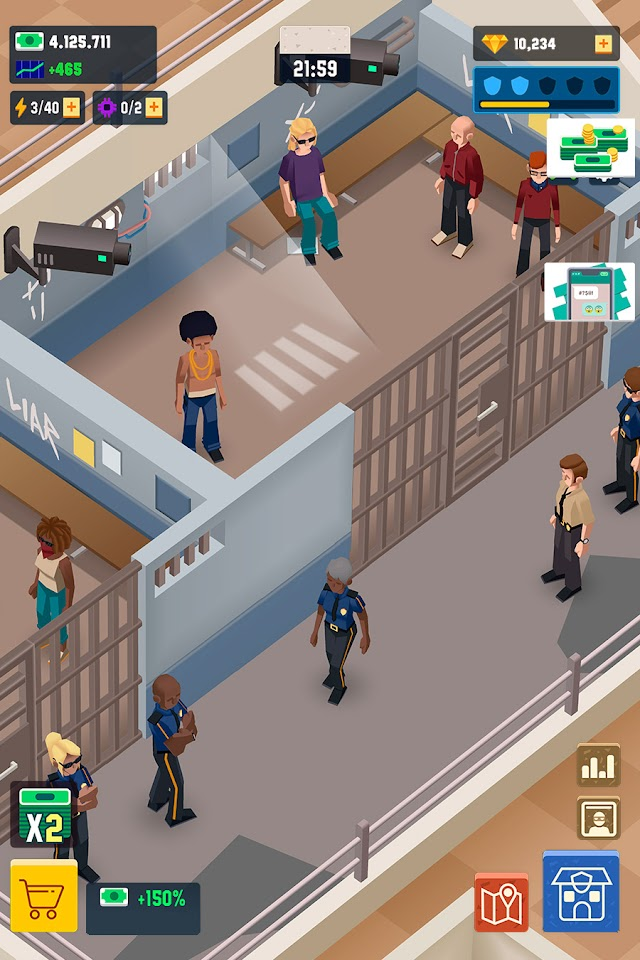 Idle Police Tycoon - Cops Game Resimleri