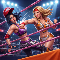 Android Bad Girls Wrestling Game ikonu