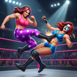 Android Bad Girls Wrestling Game ikonu