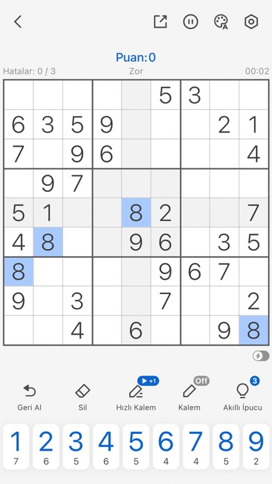 Sudoku - Klasik Sudoku Resimleri