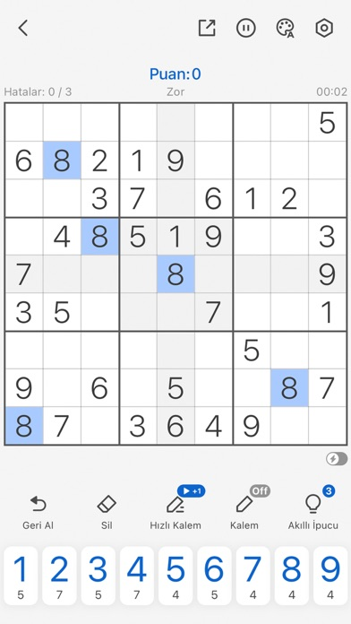 Sudoku - Klasik Sudoku Resimleri