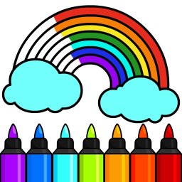 iPhone & iPad �ocuklar ��in Boyama Oyunu ~ ikonu