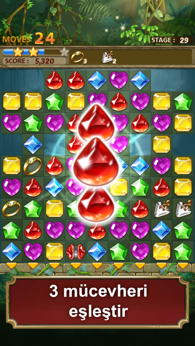 Jewels Jungle : Match 3 Puzzle Resimleri