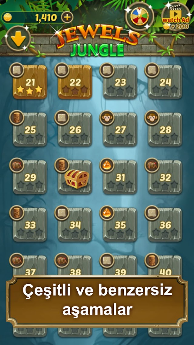 Jewels Jungle : Match 3 Puzzle Resimleri