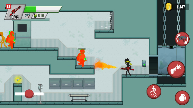 Stick vs Zombies: Platform 2D Resimleri