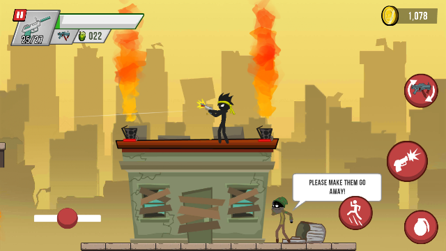 Stick vs Zombies: Platform 2D Resimleri