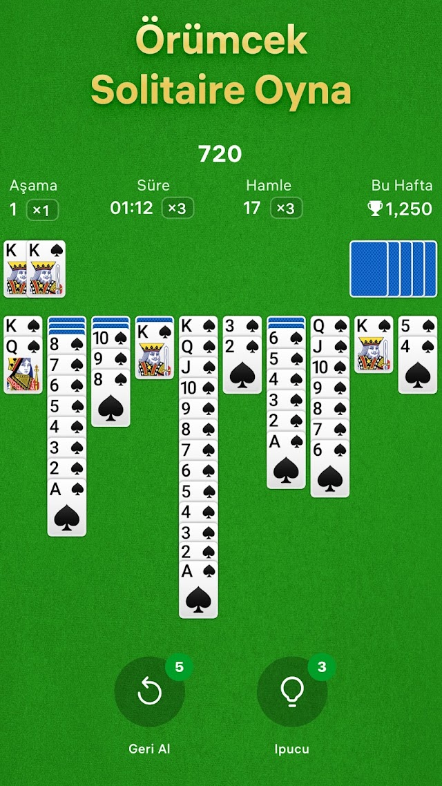 Spider Solitaire Resimleri