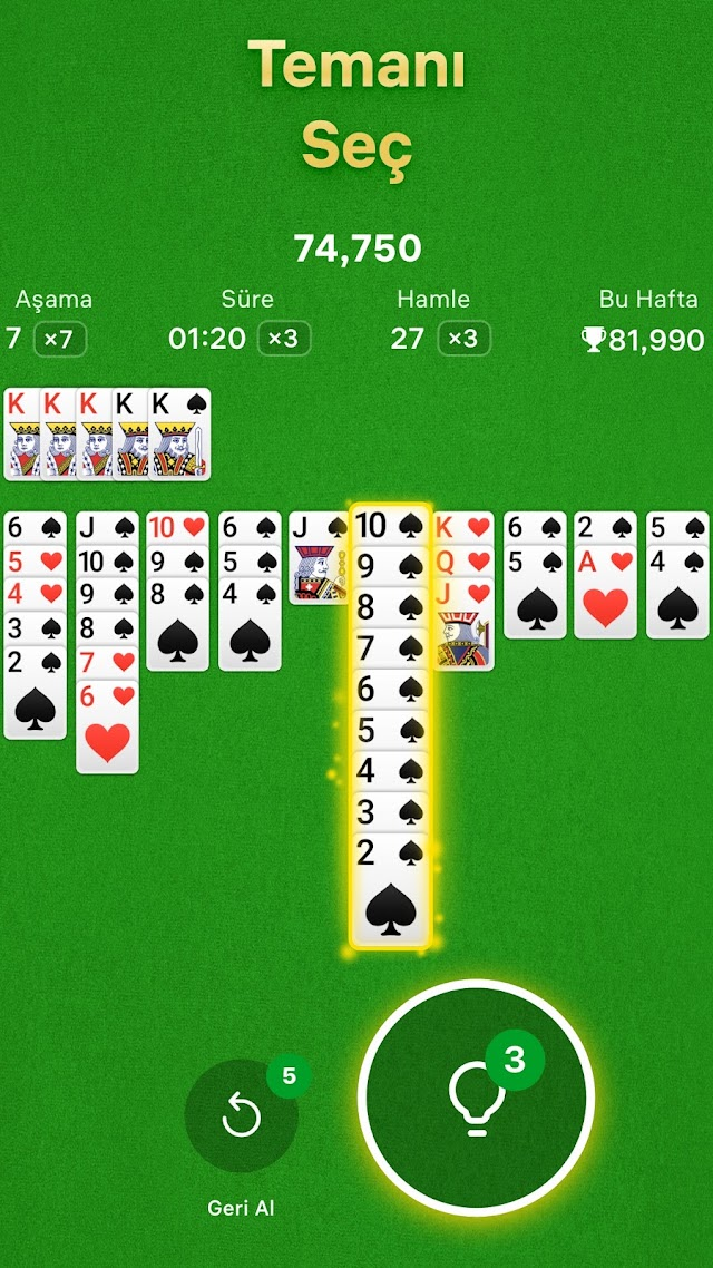 Spider Solitaire Resimleri